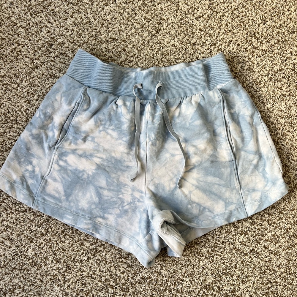 Women's Blue Tie-Dye Shorts